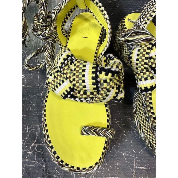 New Free People X AMAMBAIH Gabriela Wrap Sandals Size 36 - Picture 3 of 6